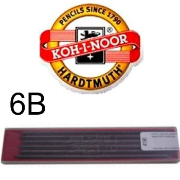 Mina Grafite Koh-I-Noor 2.0mm 6B 4190